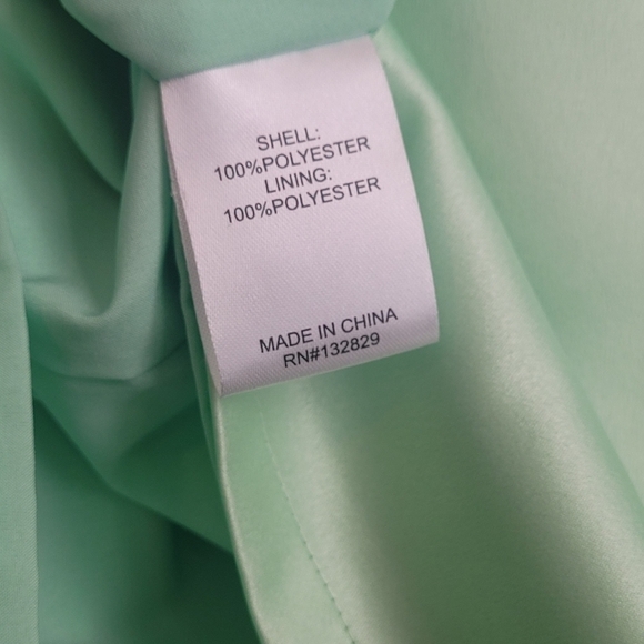 Superdown Ariel Light Lime Green Satin Mini Dress Size Medium - Picture 9 of 10